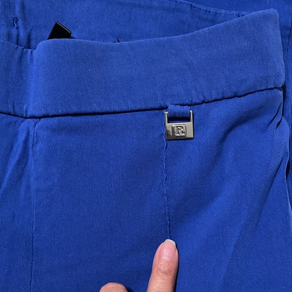 Rafaella Comfort stretch leggings with seam size 8 juniors  Royal Blue - Picture 2 of 5